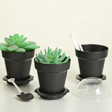 Small Planter Pots For Succulent & Ice Cream Cup 12 Pack Black