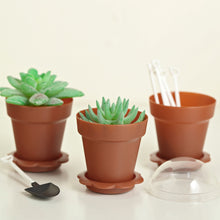 12 Pack of Small Favor Jars Succulent Pots Dessert Cups with Accessories in Terracotta Color