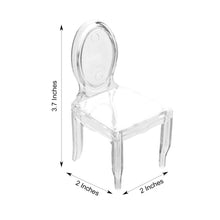 Pack of 12 Clear Chair Shaped Party Favor Gift Candy Treat Containers 4 Inch
