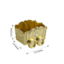 Pack of 12 Gold Chariot Party Treat Candy Box Containers 2 Inch x 2.5 Inch