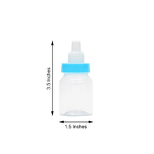 Blue 3.5 Inch Baby Bottle Party Favor Baby Shower Candy Gift Container 12 Pack