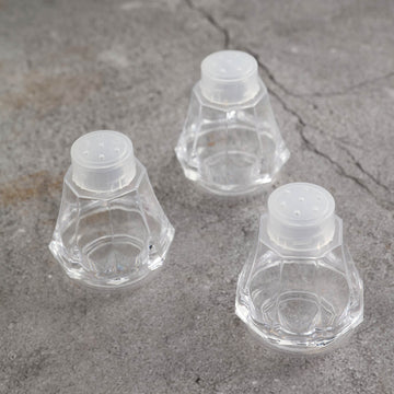 Clear Plastic Salt and Pepper Shakers - Stylish and Practical Kitchen Accessories