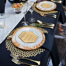 Set Of 12 - 11" Orange Break Resistant Porcelain Plates, Microwave Safe Dinner Plates