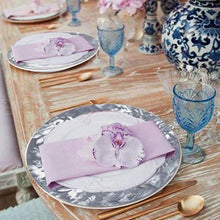 Set Of 12 - 11" Violet Break Resistant Porcelain Plates, Microwave Safe Dinner Plates