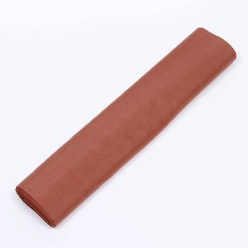 Terracotta (Rust) Polyester Fabric Bolt - Fuel Your Creativity with this DIY Craft Fabric Roll