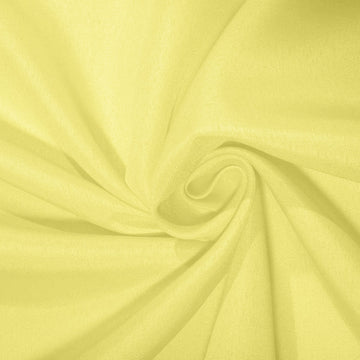 Premium Quality Yellow Polyester Fabric Bolt