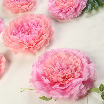 Enhance Your Events with Blush Pink Giant Carnation 3D Paper Flowers