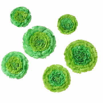 Create a Mesmerizing Display with Mint Green Carnation 3D Paper Flowers