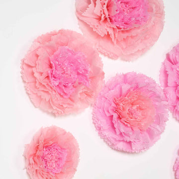 Create a Dreamy Atmosphere with Blush Pink Carnation Paper Flowers