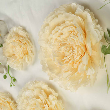 Endless Decorating Possibilities with Ivory Paper Flowers