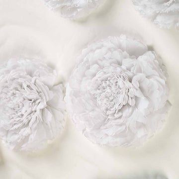 Transform Any Space with Our White Carnation Wall Decor