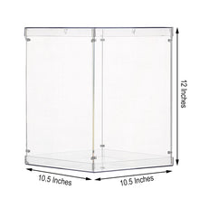 Clear 12 Inch Acrylic Transparent Pedestal Risers Display Boxes with Interchangeable Lid and Base