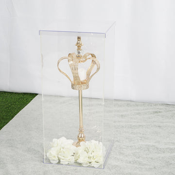 Elegant and Transparent Clear Acrylic Pedestal Riser for Stunning Displays
