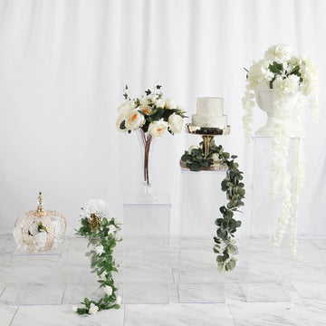 Elevate Your Event Decor with Clear Acrylic Pedestal Risers