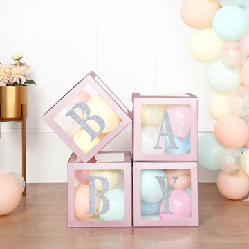 Elevate Your Event Decor with Blush Transparent Balloon Boxes