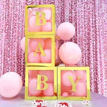 Add a Touch of Elegance with Metallic Gold Transparent DIY Balloon Boxes