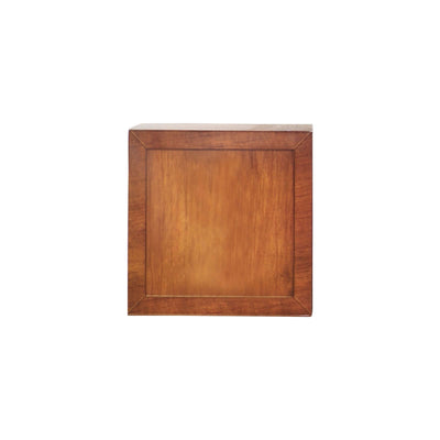 Wooden decorative frame with a rich brown finish