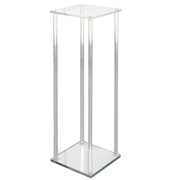 Enhance Your Space with the Clear Acrylic Floor Vase Flower Stand