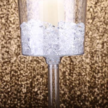 Clear Plastic Cylinder Wine Cup Flower Vases for Elegant Wedding Centerpieces