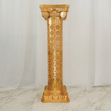 4 Pack Of PVC Venetian Artistic Roman Inspired Pedestal Column 40 Inch Tall In Gold