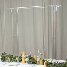 40inch Tall Clear Acrylic Rectangular Flower Stand Wedding Centerpiece