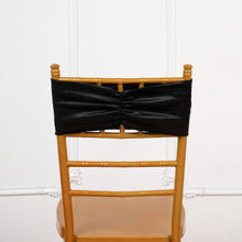Black Velvet Ruffle Chair Sashes 5 Pack