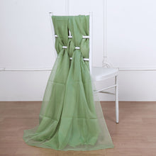 Green Chair Sashes 22x78 Inch 5 Pack DIY Premium Designer Chiffon
