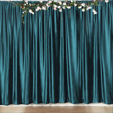8 Feet Peacock Teal Velvet Backdrop Curtain Drape