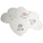 Heart-shaped wedding favor tags in various designs and colors.