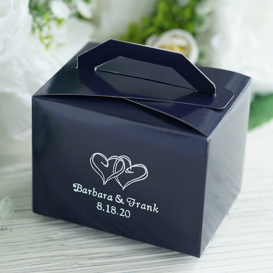 100 Pack | Personalized Tote Wedding Favor Party Gift Boxes