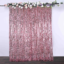 8ftx8ft Pink Big Payette Sequin Photo Backdrop Curtain, Event Background Drapery Panel