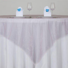72 Inch x 72 Inch Pink Square Organza Table Overlay#whtbkgd