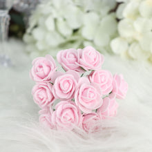 48 Tall Pink Real Touch Foam Roses 1 Inch