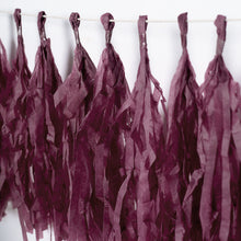 12 Pack Eggplant Tissue Paper Tassel Garlands Pre Tied Hanging Fringe Party Streamer Backdrop Decor#whtbkgd