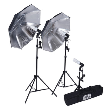 Professional Photography Video Studio Continuous Light Kit With Umbrellas 600W
