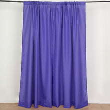 2 Pack Purple Polyester Divider Backdrop Curtains With Rod Pockets, Event Drapery Panels 130GSM 10ft