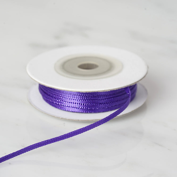 Ribbon 100 Yards 1 By 16 Inch In Purple Single Face Satin 