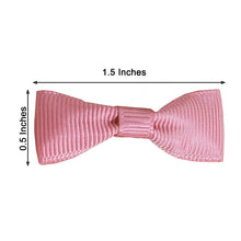 Polyester Mauve Grosgrain Decor For Gift Bags 1.5 Inch With Ribbon Bow & Pre Tied