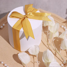 10 Inch Gold Satin Gold Foil Lining Decor With Gift Favors & Ribbon Bows
