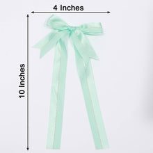 10 Inch Mint Satin Gold Foil Lining Decor With Gift Favors & Ribbon Bows