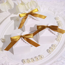 Satin Gold Decor For Gift Bags 3 Inch With Ribbon Bow & Twist Ties