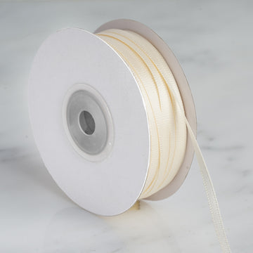 Enhance Your Event Decor with Ivory Satin Ribbon