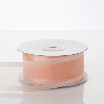 Why Choose Peach Sheer Organza Ribbon With Satin Edges?