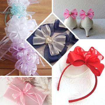 Create Stunning Decorations with Silver Sheer Organza Ribbon