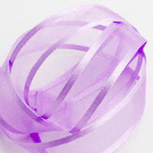 Organza Ribbon With Satin Edge in Lavender 25 Yards 7 Inch By 8 Inch