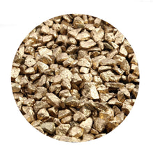 Pack of 2 Lbs | Metallic Gold | Decorative Crushed Gravel Pebble Stones Vase Fillers