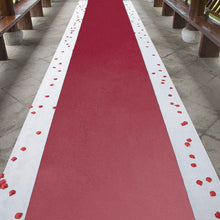 Metallic Red Glossy Mirrored Non Woven Aisle Runner Red Carpet 3 Feet x 65 Feet
