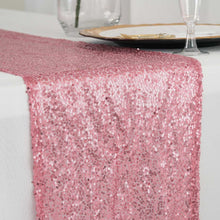 Pink Premium 12 Inch x 108 Inch Sequin Table Runner#whtbkgd