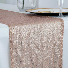12"x108" Rose Gold | Blush Premium Sequin Table Runners#whtbkgd