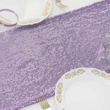 Lavender Premium 12 Inch x 108 Inch Sequin Table Runner